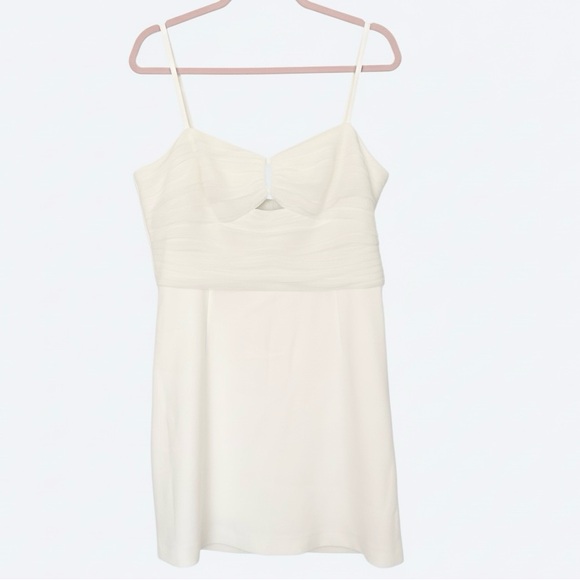 FRENCH CONNECTION Dress NWT REVOLVE Whisper Cami Mini Summer White Size 10 - Picture 5 of 11
